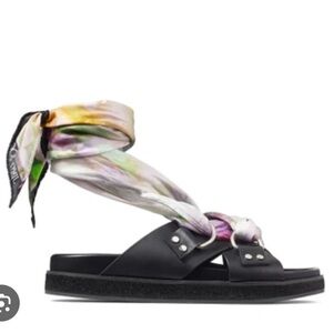 Jimmy Choo Ruzah Flats with scarfs